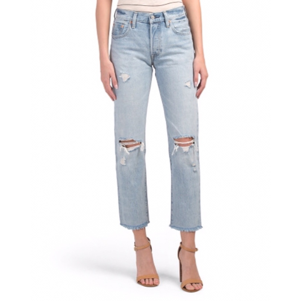 LEVI'S 501 Button Fly Straight Leg Jeans Re/Done